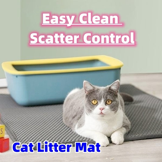 Cat Litter Mat Pet Solid Color Waterproof
